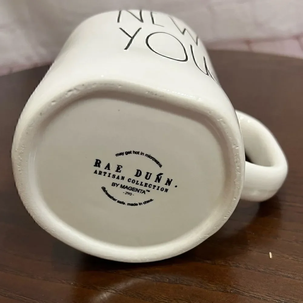 New RAE DUNN ARTISAN COLLECTION COFFEE MUG. “NEW YOU”